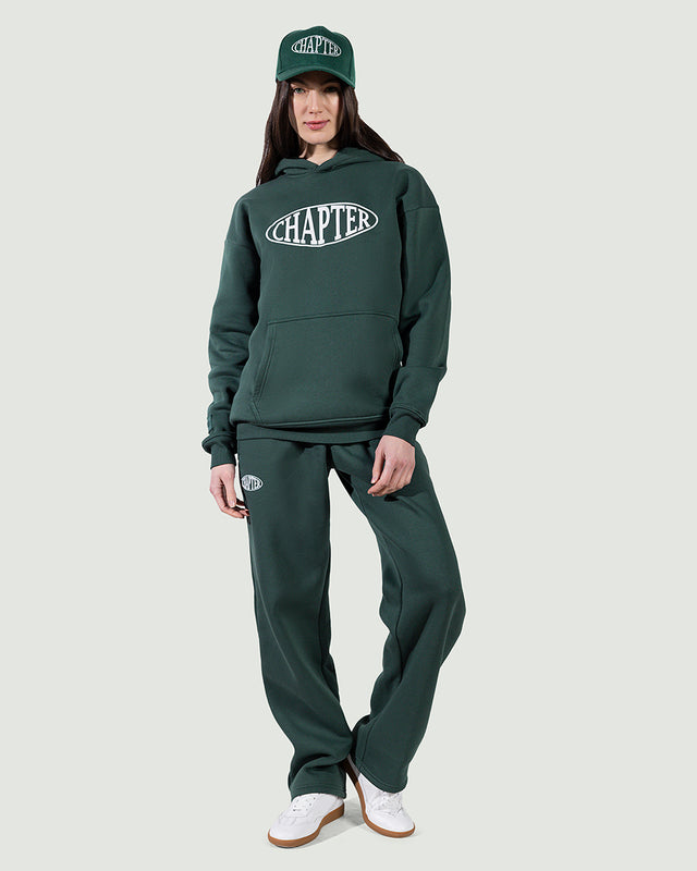 هودي أخضر بشعار تشابتر