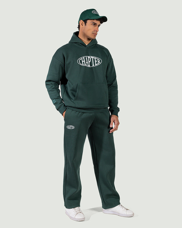 هودي أخضر بشعار تشابتر