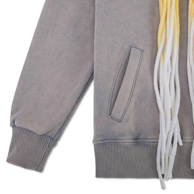 MULTI CORD-BAD HOODIE - WASHED GREY - KIDS badcompany12