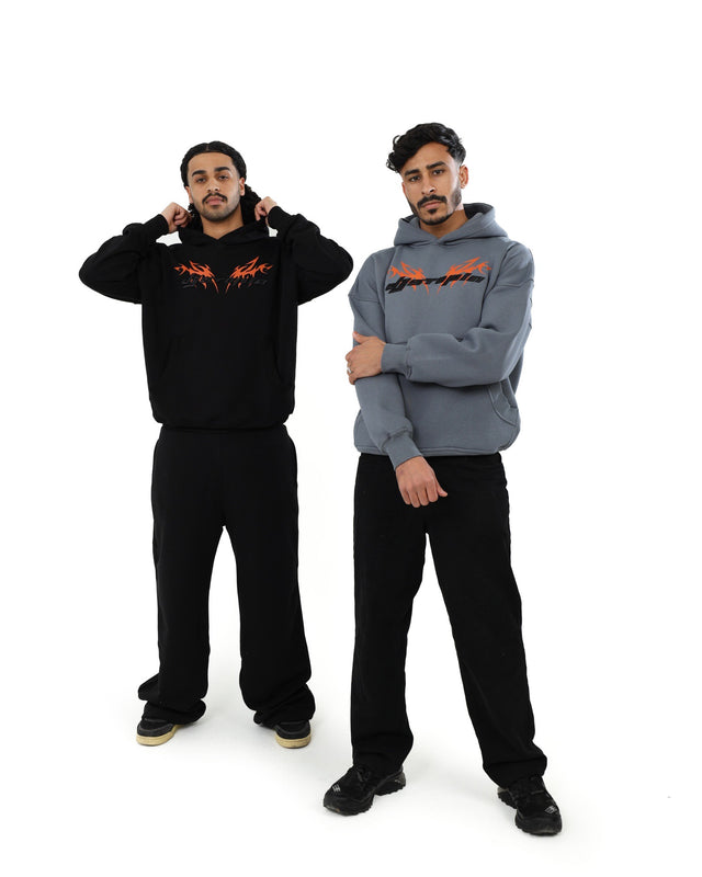 Grey Logo Dystopia Hoodie