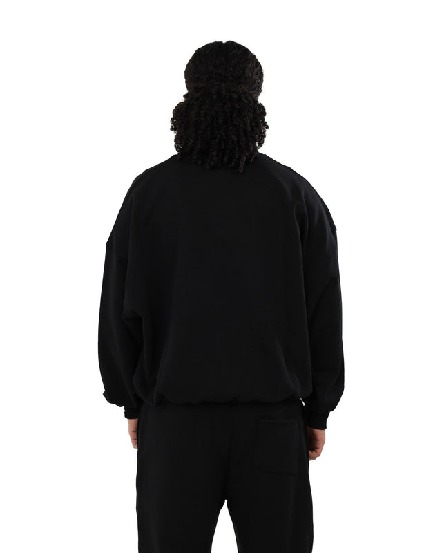 Black Logo Dystopia Crew Neck Sweater
