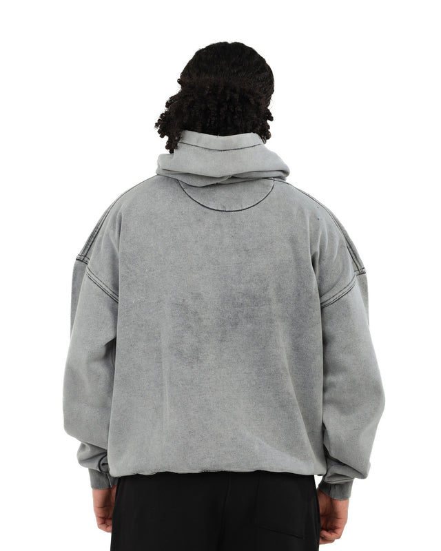 هودي لوجو ديستوبيا الرمادي المغسول