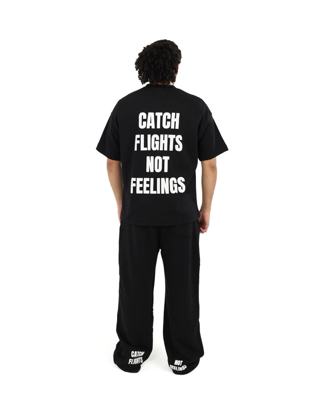 Black Catch Flights T-shirt