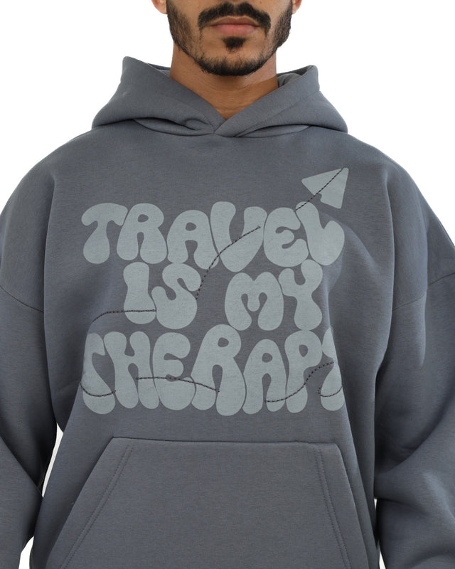 هودي رمادي "السفر دوائي"