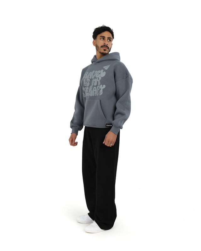 هودي رمادي "السفر دوائي"