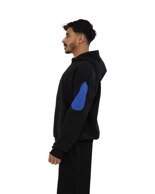 Black X Blue Storm Hoodie
