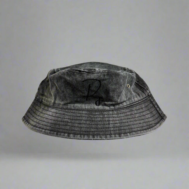 Washed Black R1 Bucket Hat