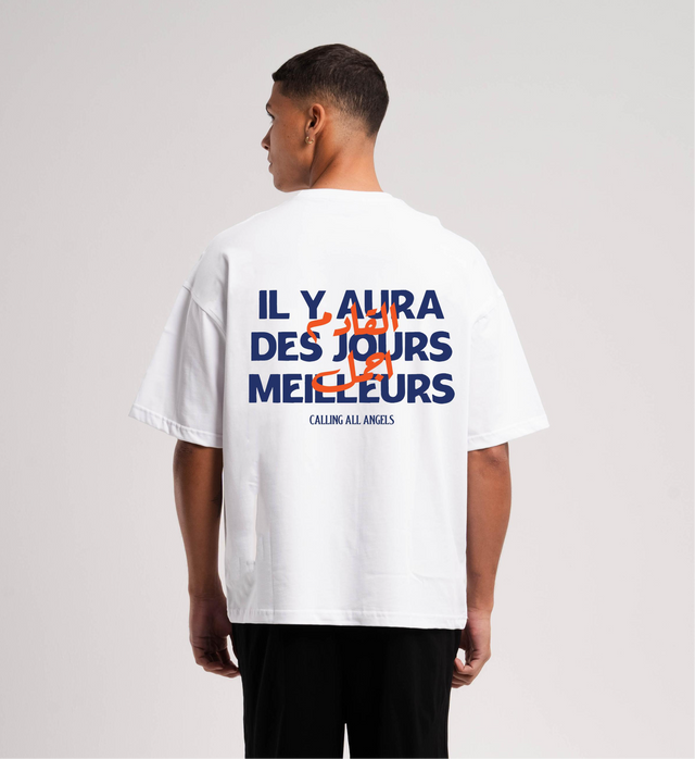 تي شيرت كولينج أول أنجلز القادم أجمل أبيض