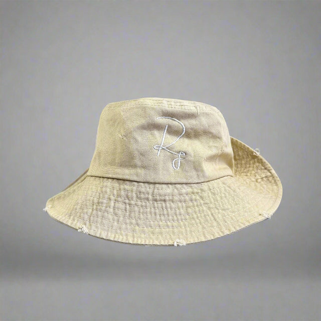 Beige R1 Bucket Hat