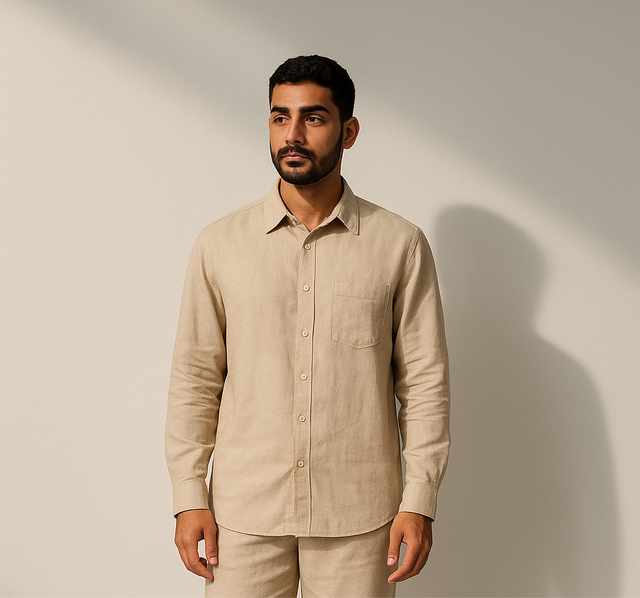 Chapter Beige Linen Shirt