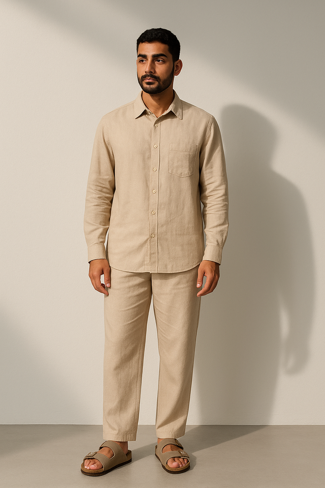 Chapter Beige Linen Pants