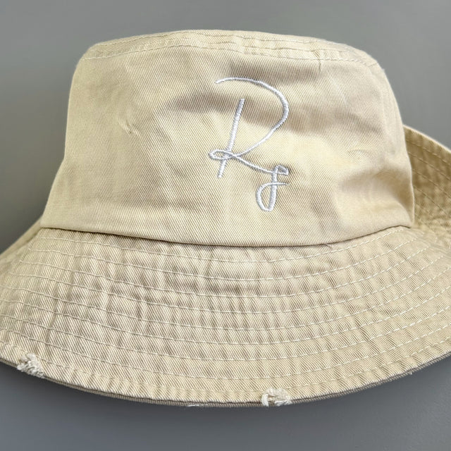 Beige R1 Bucket Hat
