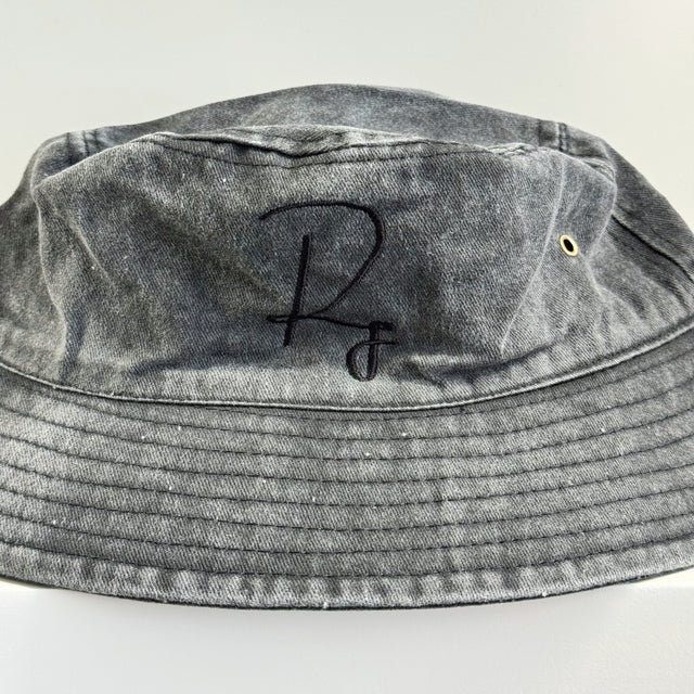 Washed Black R1 Bucket Hat