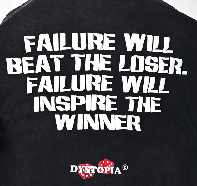 Dark Grey Failure Washed T-shirt