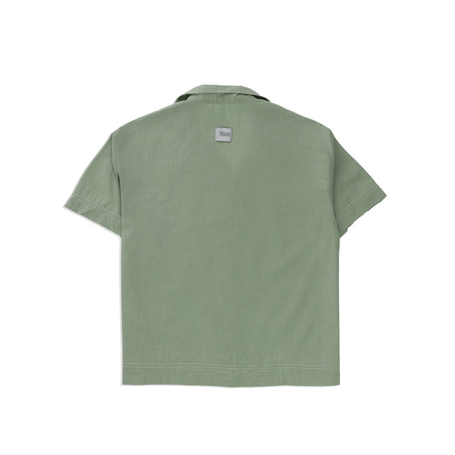 قميص ألتيورا أخضر زيتوني بأكمام قصيرة