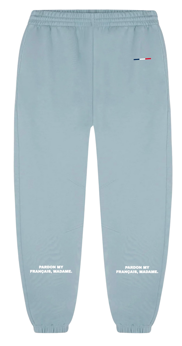 Blue "Pardon My French" Sweatpants