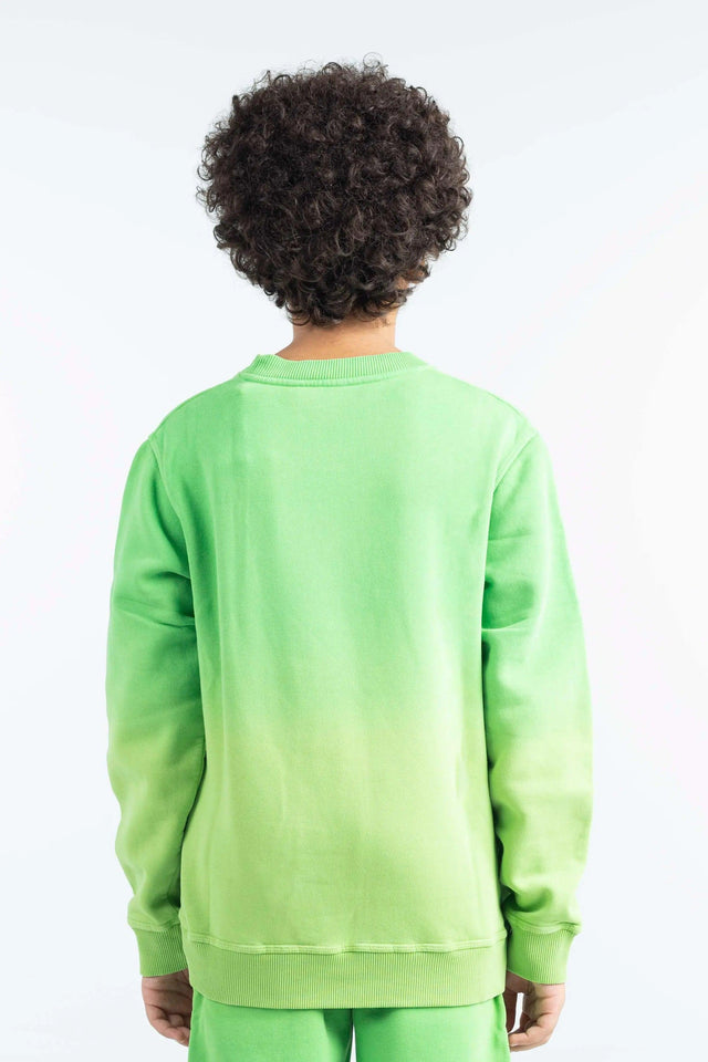 GREEN BAD GRADIENT SWEATSHIRT – KIDS badcompany12