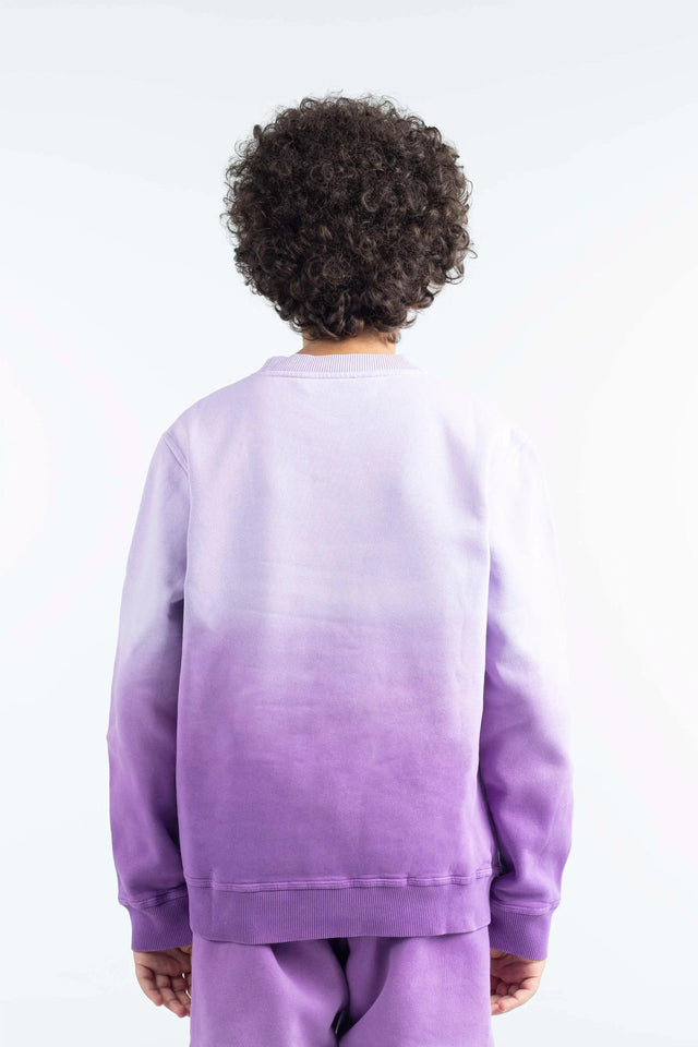 PURPLE BAD GRADIENT SWEATSHIRT – KIDS badcompany12