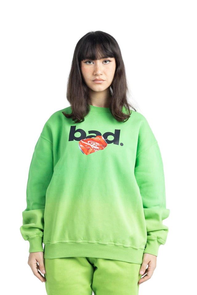 GREEN BAD GRADIENT SWEATSHIRT badcompany12