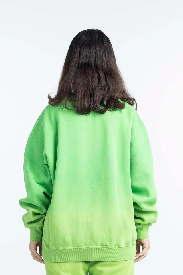 GREEN BAD GRADIENT SWEATSHIRT badcompany12