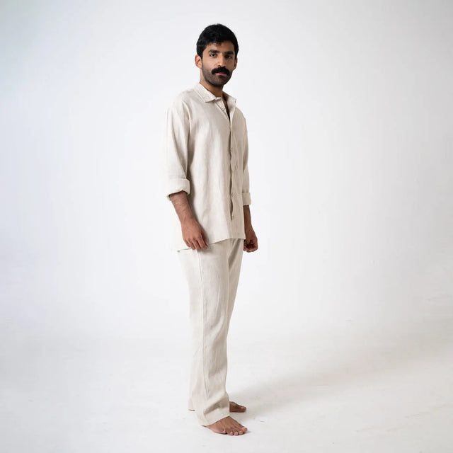 Beige Linen Pants Palette Linen