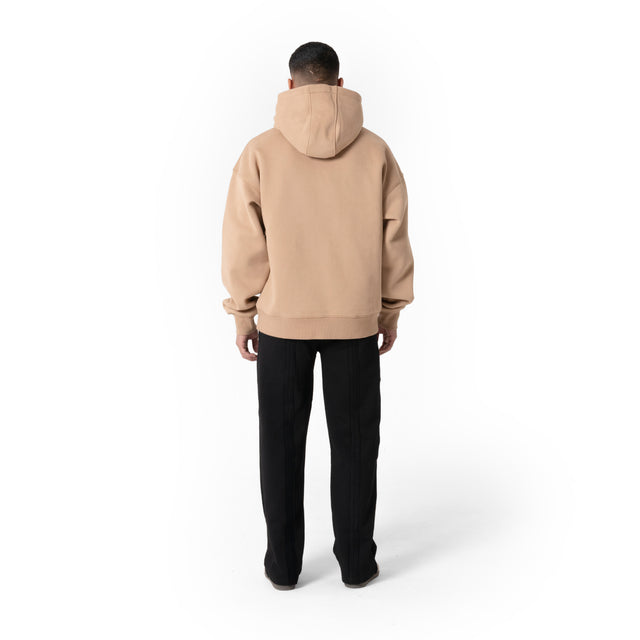 Beige Web Hoodie