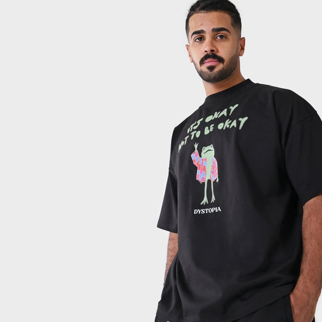 Black Its Ok Not To Be Okay T-shirt Dystopia