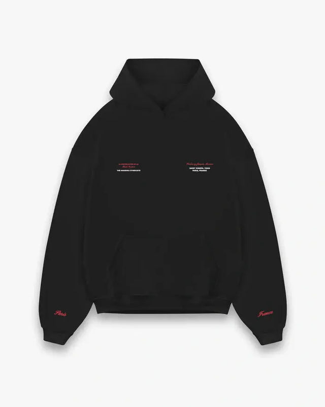 Black Pardon My French Hoodie Shashka