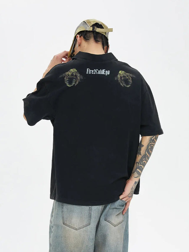 Black Polo Eye T-shirt F2CE