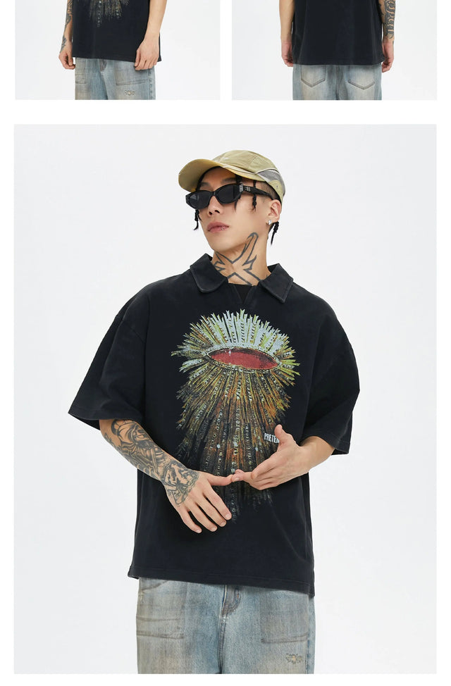 Black Polo Eye T-shirt F2CE