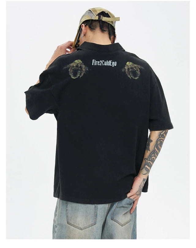 Black Polo Eye T-shirt F2CE