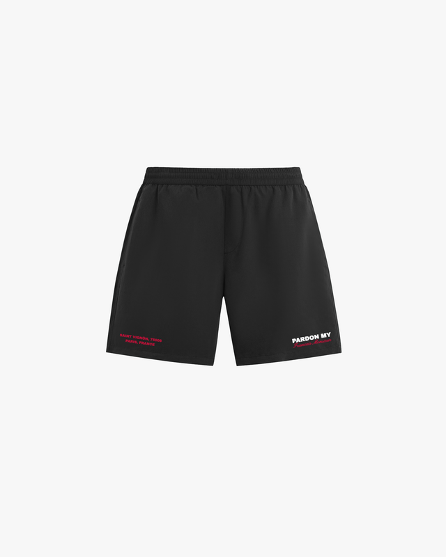 Black Pardon My French Shorts