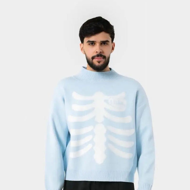 Blue Skeleton Sweater Tribe