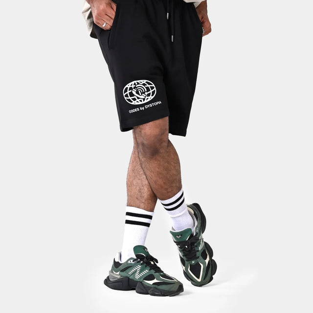 Codes Black Shorts Dystopia
