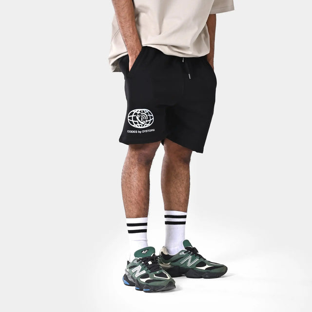Codes Black Shorts Dystopia