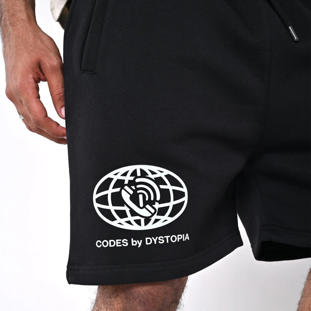 Codes Black Shorts Dystopia