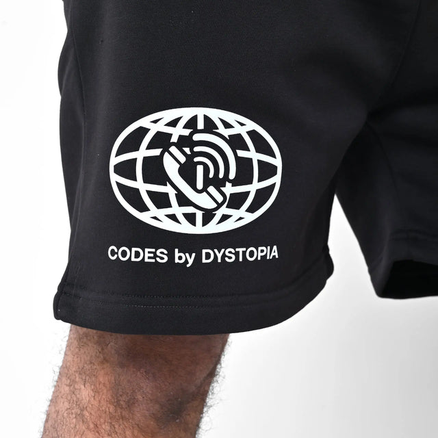 Codes Black Shorts Dystopia