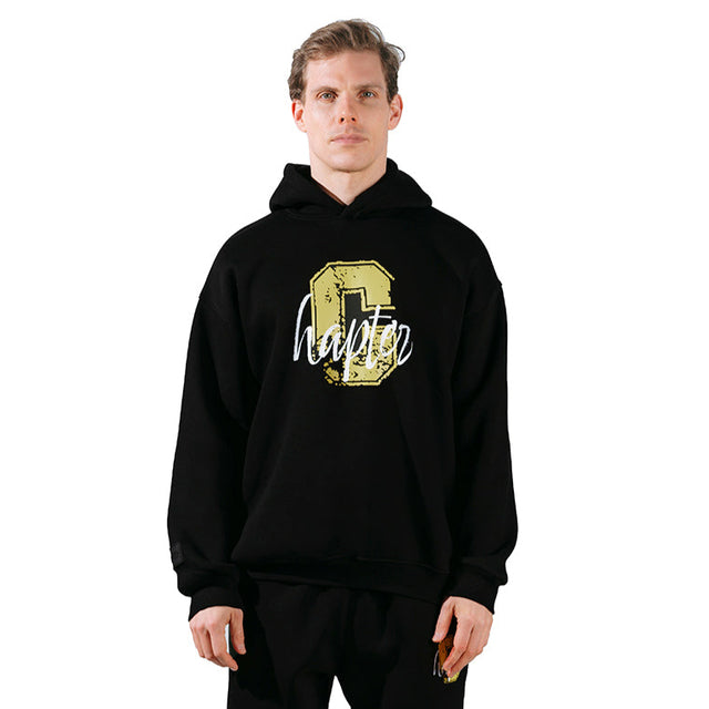 بنطلون رياضي تشابتر أسود بشعار C