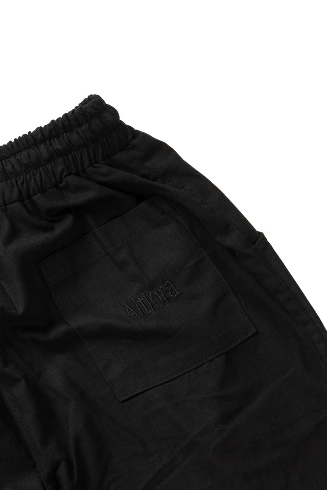 بنطلون ألتيورا كتان أسود