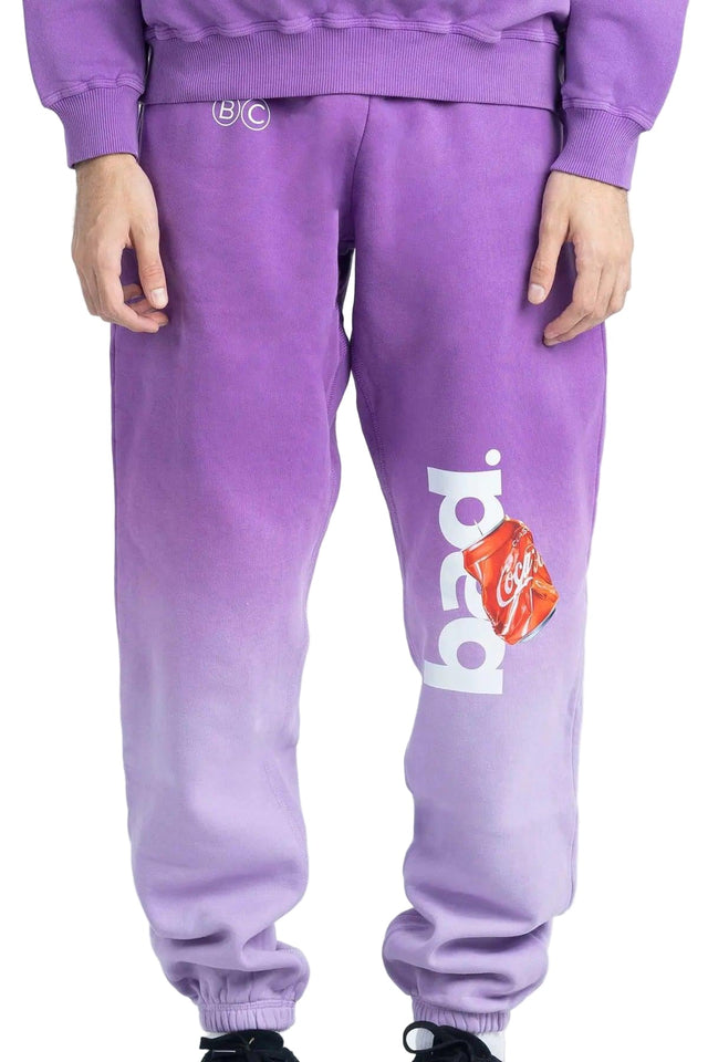PURPLE BAD GRADIENT SWEATPANTS badcompany12