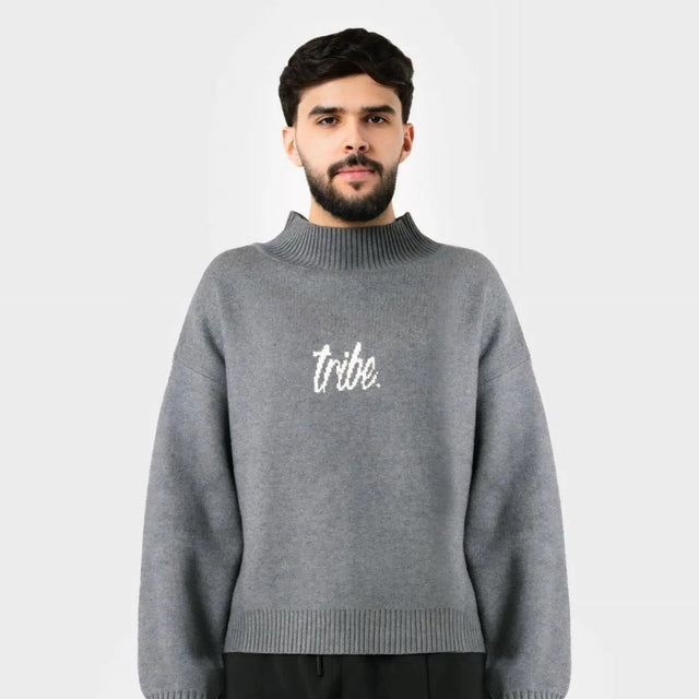 Grey Logo Sweater Tribe