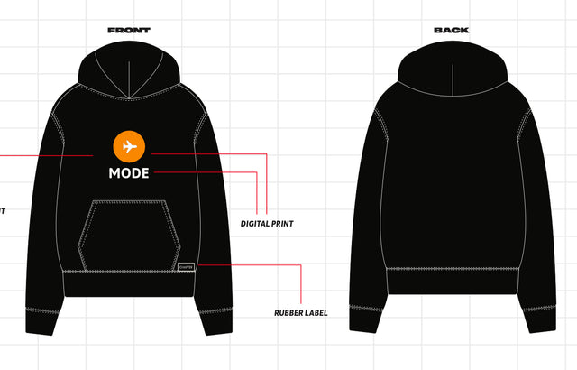 Black Chapter Airplane Mode Hoodie - Unisex