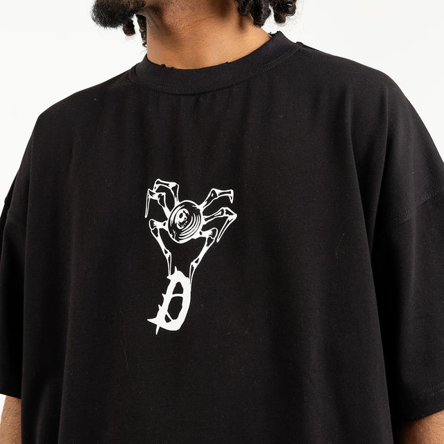 تي شيرت أسود "عنكبوت"