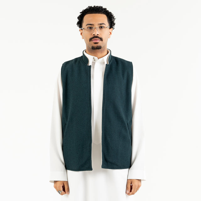 In Sdeiry Double Face Dark Green X Off-White