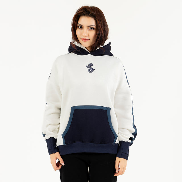 هودي بلوجو سبايسر - أوف وايت/ أزرق