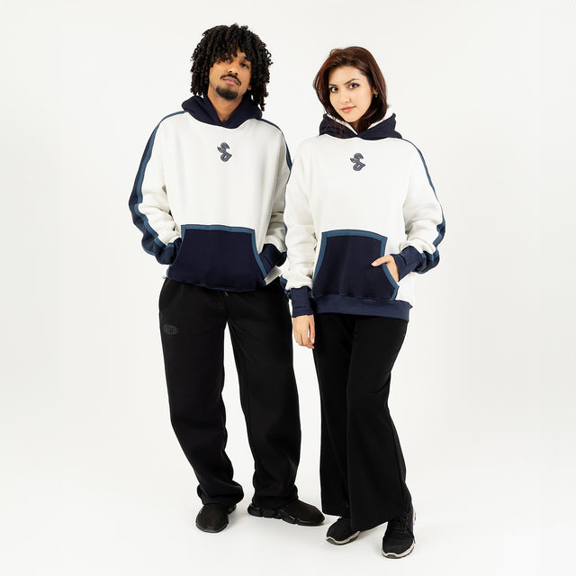 هودي بلوجو سبايسر - أوف وايت/ أزرق