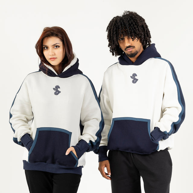 هودي بلوجو سبايسر - أوف وايت/ أزرق