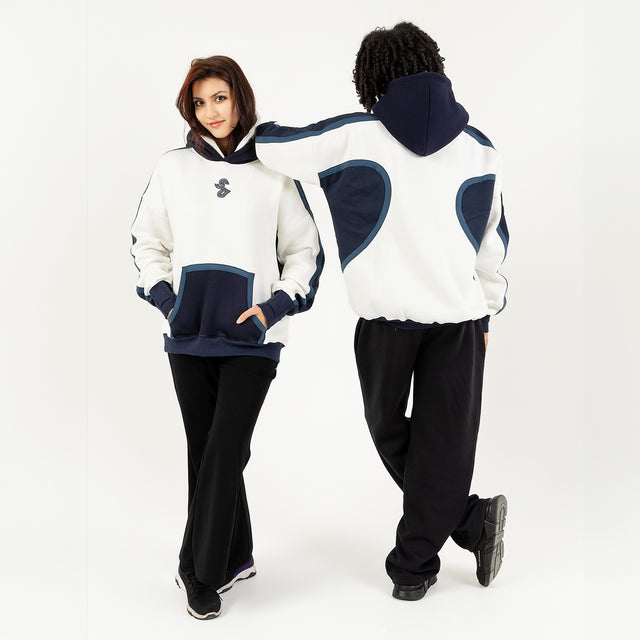 هودي بلوجو سبايسر - أوف وايت/ أزرق