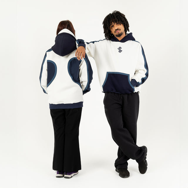 هودي بلوجو سبايسر - أوف وايت/ أزرق