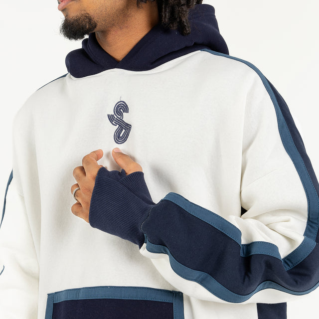 هودي بلوجو سبايسر - أوف وايت/ أزرق